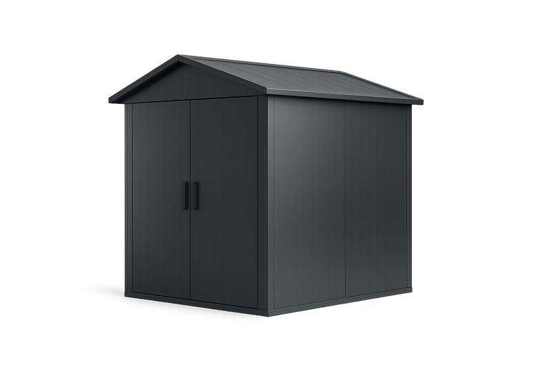 Abri de jardin en métal galvanisé Anthracite 213x130x185 cm