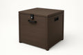 Coffre de Rangement en Résine Marron 55x45x50 cm