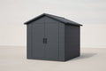 Abri de jardin en plastique gris 200 cm x 150 cm x 180 cm